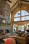 Interior living room of two story home